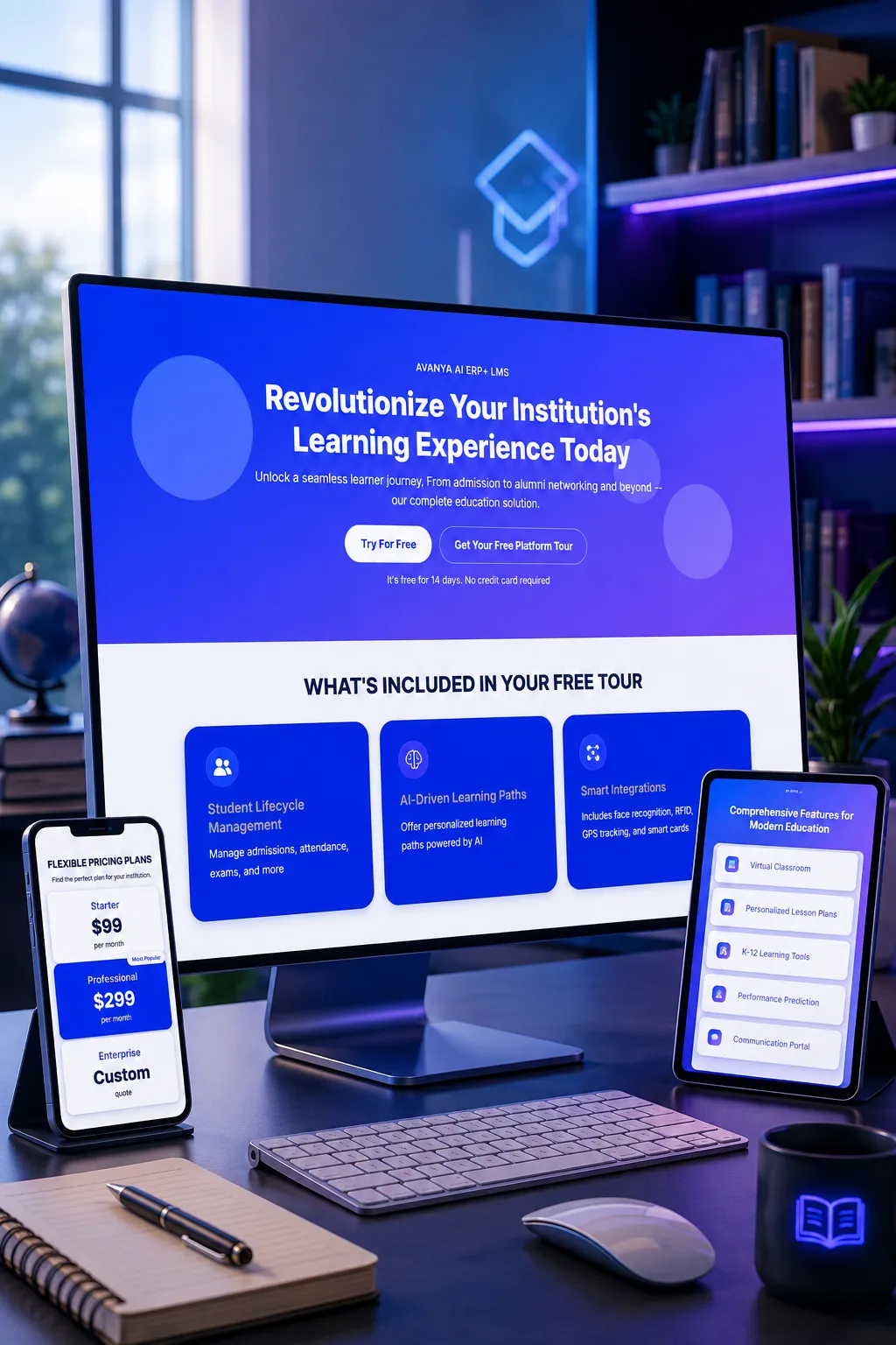Avanya AI ERP+ LMS